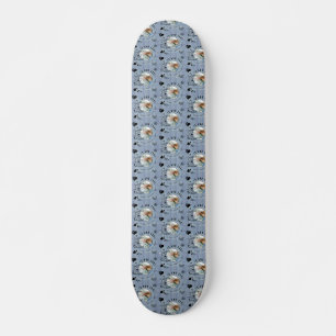 Fun Stylish Grandson Birthday Photo Lettering Skateboard