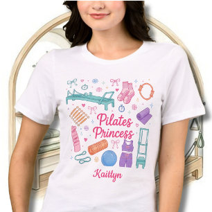 Fun Stylish Pilates Princess Workout Name Tri-Blend Shirt