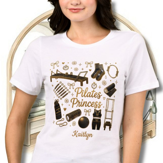 Fun Stylish Pilates Princess Workout Name  Tri-Blend Shirt (Creator Uploaded)