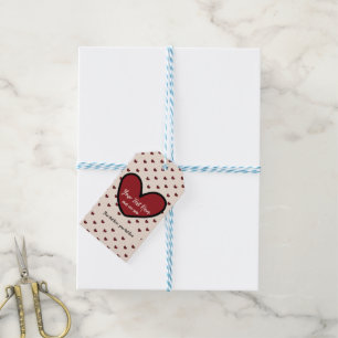 Fun Stylist Sweet Heart Party Supplies Template Gift Tags