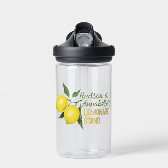 Fun Summer Lemonade Stand Keepsake  Water Bottle (Front)