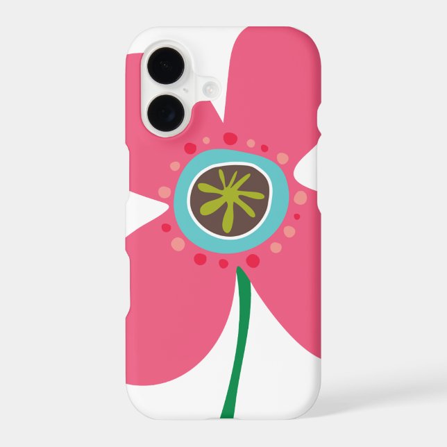 Fun Summer Pink Daisy Pop Flower Whimsical & Cute (Back)