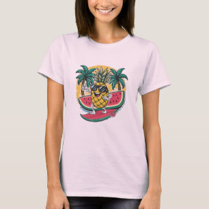 fun summer tshirt, fruit t-shirt, cool happy stuff T-Shirt