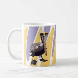 Fun Summer Vibes Pelican Bird Coffee Mug