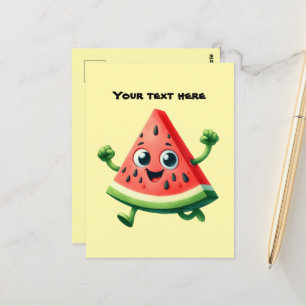 Fun Summertime customisable watermelon Postcard