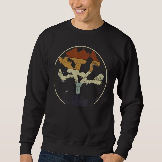 Fun Sunset Joshua Tree Graphic Gift Idea Sweatshirt (Front)