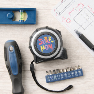 Fun Super Mum Word Art Quote On Blue Jeans 1