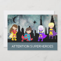 *~* Fun SUPERHEROS Kids Birthday Party