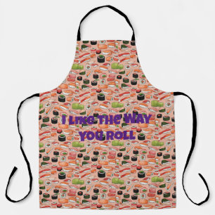 Fun sushi, nigiri, maki, Japanese theme Apron