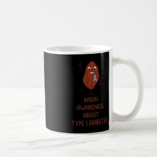 Fun T1D Type 1 Diabetes Awareness Ribbon Gift Coffee Mug