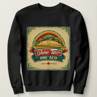 Fun Taco Sweatshirt for Food Lovers