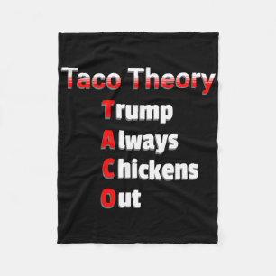 Fun Taco Theory Trumps Always Chicken Out Tacos Pu Fleece Blanket