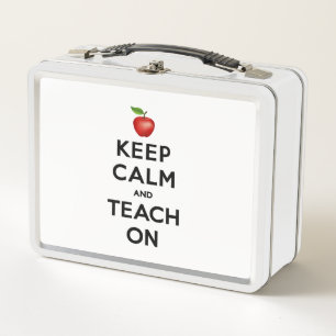 Fun Teacher Gift Metal Lunch Box