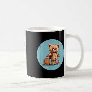 Fun Teddy Bear With Backpack For A Cool Travel Sta Coffee Mug