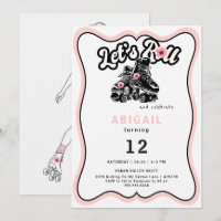 Fun Teen Girl Roller Skating Birthday Party