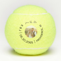 Fun Tennis Photo Wedding Save the Date
