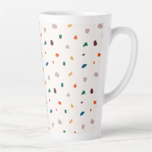 Fun Terrazzo Print Latte Mug 