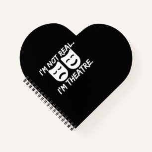 Fun Theatre Masks Gift for Actor Producer Director Notebook