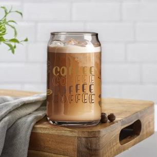 Fun There is Always Time for Coffee Can Glass