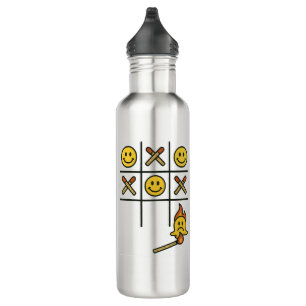 Fun Tic Tac Toe design 710 Ml Water Bottle