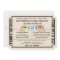 Fun Ticket Cut Family Reunion Invitation
