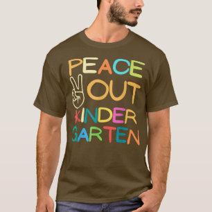Fun Tie Dye Party Peace Sign Hand Out Kindergarten T-Shirt