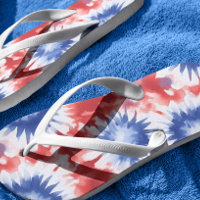 Fun Tie Dye Pattern red white blue