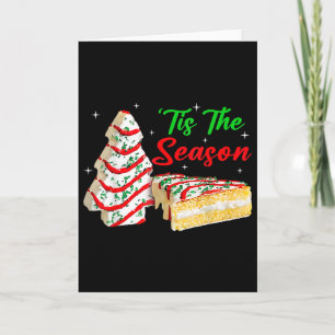 Fun Tis The Season Christmas Tree Cakes Debbie  Card