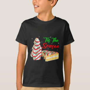 Fun Tis The Season Christmas Tree Cakes Debbie T-Shirt