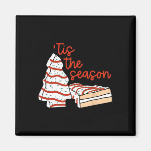 Fun Tis The Season Design Christmas Tree Cakes Deb Magnet