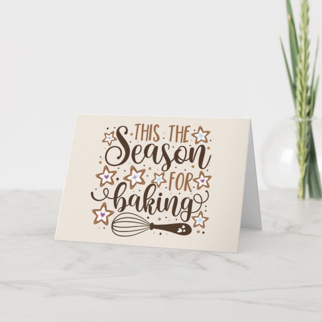 Fun 'Tis the Season for Baking Design Card (Front)