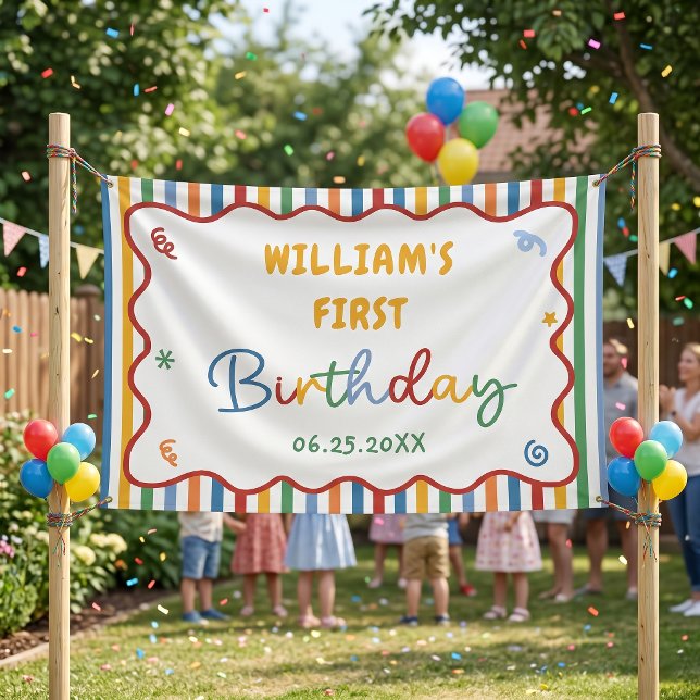 Fun To Be One Colourful Birthday Banner (Creator Uploaded)