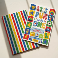 Fun to Be One: Colourful Rainbow Boy 1st Birthday