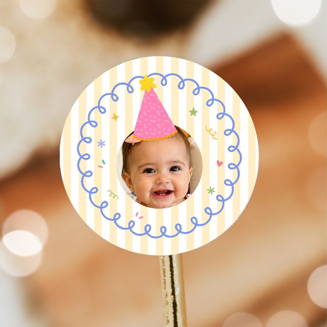 Fun To Be One Photo Birthday Sticker (Creator Uploaded)