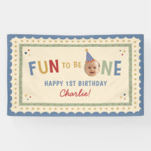 Fun To Be One Photo Colourful 1st Birthday