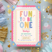 Fun To Be One Whimsical Girl First Birthday Party