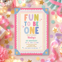 Fun To Be One Whimsical Girl First Birthday Party