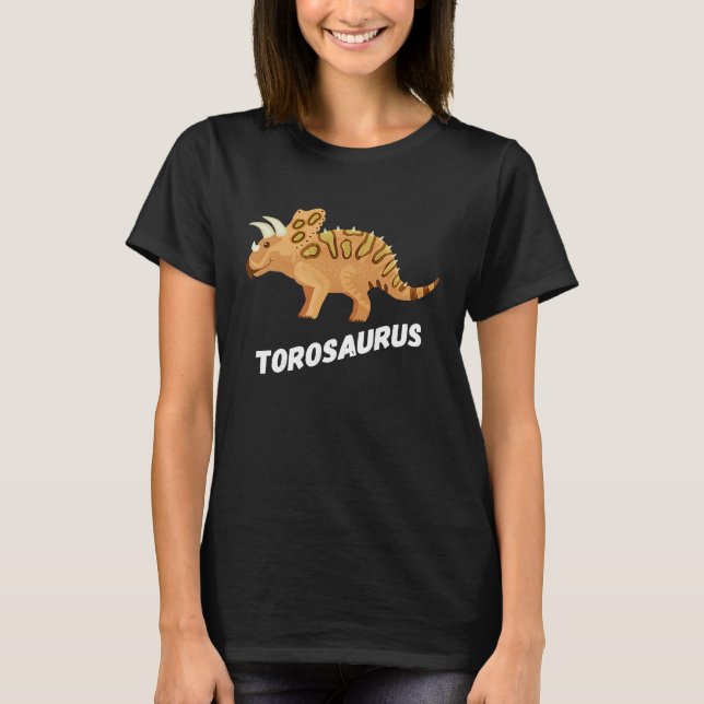 Fun Torosaurus Dinosaur T-Shirt (Front)