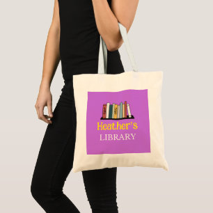 FUN! Tote Bag - Library -  Personalised - Add Name