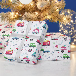 Fun Toy Pattern Gift Wrap for Children’s Birthdays