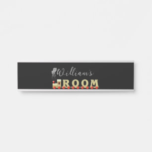 Fun Train Room Boy's Wall Hanging Door Sign