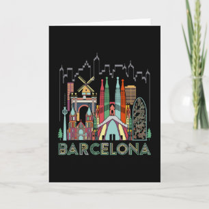 Fun Travel Spain Rcelona Vacation Gift Design Idea Card