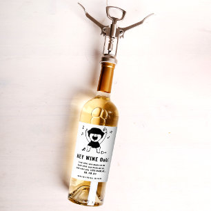 Fun & Trendy Black Woman Dancing Wine Label