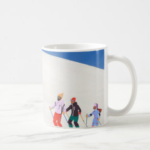 Fun Trendy Happy Holidays Ski Resort Coffee Mug