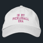 Fun, Trendy Pickleball Gift - In My Pickleball Era Embroidered Hat<br><div class="desc">A fun,  trendy pickleball hat that reads "In My Pickleball Era". Perfect for those who love the game of pickleball. Get a matching hat for your pickleball bestie. Easily change out custom text.</div>