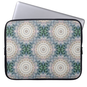 Fun Trippy Hippy Psychedelic Fractal Kaleidoscope Laptop Sleeve