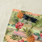 Fun Tropical Pineapple Fruit Floral Pattern