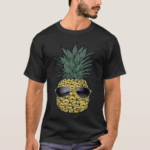 Fun Tropical Pineapple Sunglasses PJ Boy Girl Men  T-Shirt