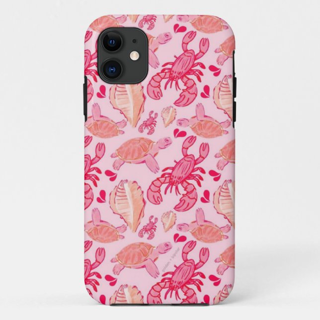 Fun Tropical Pink Case-Mate iPhone Case (Back)