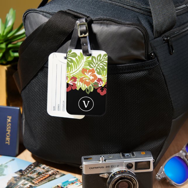 Fun Tropical Style Luggage Tag (Front & Back)